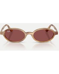 Ray-Ban - Khal Oval Sunglasses With Lens - Lyst