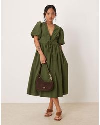 Nobody's Child Petite - Scarla Tie Detail Midi Dress - Lyst