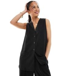 Vero Moda - Longline Jersey Crepe Waistcoat Co-ord - Lyst