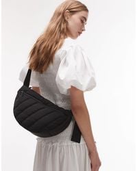 TOPSHOP - – cora – gesteppte nylon-umhängetasche - Lyst