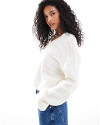 ASOS - Gebreide Trui Met V-Hals - Lyst