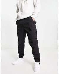 Jack & Jones - Intelligence Tapered Fit Washed Cargo Trouser - Lyst