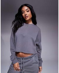 River Island - Chopped Sweatshirt - Lyst