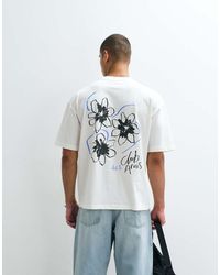 ASOS - Oversized T-shirt With Floral Graphic - Lyst