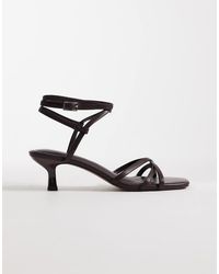 ASOS - Haze Strappy Kitten Heel Sandals - Lyst