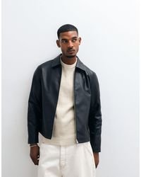 Only & Sons - Faux Leather Zip Thru Jacket - Lyst