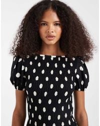 ASOS - Short Sleeve Shirred Top - Lyst