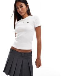 Lacoste - Fitted Logo T-shirt - Lyst