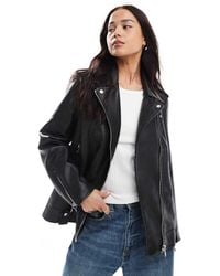 ONLY - Faux Leather Jacket - Lyst
