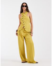 ASOS - Tailored Low Rise Fluid Mensy Pants - Lyst