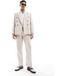 ASOS - Wool Blend Double Breasted Regular Suit Jacket - Lyst