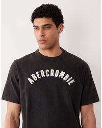 Abercrombie & Fitch - Patch Logo T-shirt - Lyst