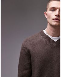 ARKET - Pull à col v en maille côtelée - Lyst