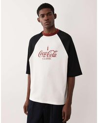 ASOS - Oversized Raglan Tee With Coca Cola Print - Lyst