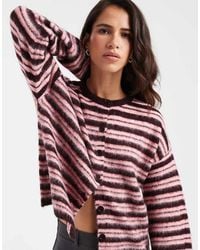 ASOS - Brushed Crew Neck Cardigan - Lyst