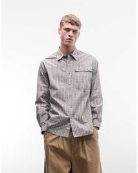 Gramicci - Poplin Checkered Millwood Long Sleeve Shirt - Lyst