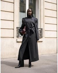 ASOS - Shoulder Pad Tailored Trench Coat - Lyst