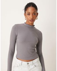 Jdy - High Neck Long Sleeve Top - Lyst