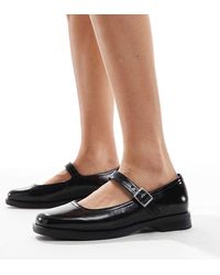 London Rebel - Merceditas Con Suela Gruesa Adeline De -Negro - Lyst