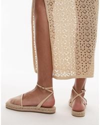 TOPSHOP - Hailey Two Part Espadrille - Lyst