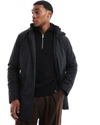 French Connection - French Connection Lined Mac Jacket With Hood - Lyst