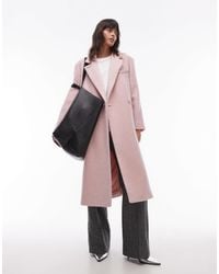 & Other Stories - Manteau mi-long oversize en laine mélangée avec fermeture boutonnée asymétrique - Lyst