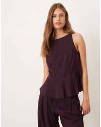 Y.A.S - Peplum Hem Tailo Top Co-ord - Lyst
