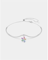 Swarovski - Ariana Grande X Choker, Mixed Cuts, Flower, Multicolored, Rhodium Plated - Lyst