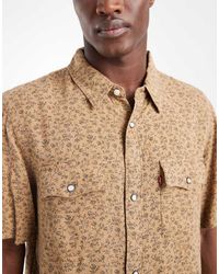 Levi's - Linen Blend Western Short Sleeve Relaxed Shirt - Lyst