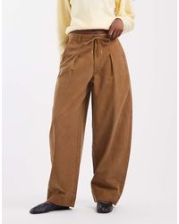 ONLY - Barrel Trousers With Tie Waist - Lyst