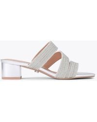 Carvela Kurt Geiger - Gala Block Mule Jewel Casual Heeled Sandals - Lyst