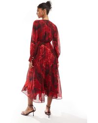 EVER NEW Peyton Belted Long Sleeve Button Front Maxi Dress | Lyst