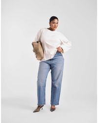 ASOS - Asos design curve – bequeme jeans mit geradem schnitt und stretchanteil - Lyst