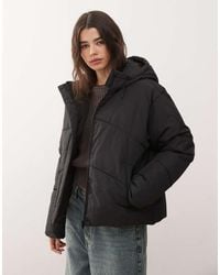 Noisy May - Hooded Puffer Jacket - Lyst