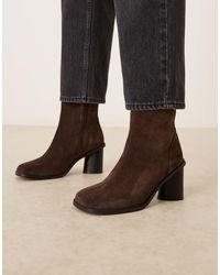ASOS - – rex – stiefeletten aus wildleder - Lyst