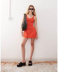 Monki - Slim Sleeveless Mini Tank Dress - Lyst
