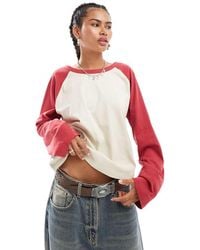 Collusion - Raglan Long Sleeve Boxy T-Shirt - Lyst