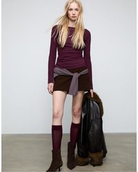 Stradivarius - – stiefeletten aus leder - Lyst