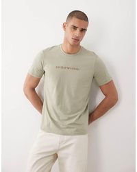 Emporio Armani - Bodywear Chest Logo T-shirt - Lyst