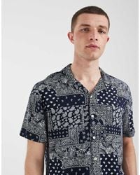 Blend - Camicia Vestibilità Classica Multicolore Con Stampa Stile Bandana - Lyst