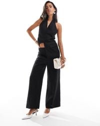 Mango - Linen Tailored Co-Ord Trousers - Lyst
