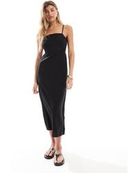 ONLY - Back Tie Detail Midi Dress - Lyst