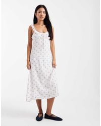 Cotton On - Layla Frill Midi Dress - Lyst