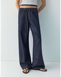 Pull&Bear - – marineblaue jogginghose - Lyst