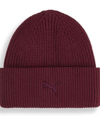 PUMA - Wardrobe Essentials Chunky Mid Crown Beanie - Lyst