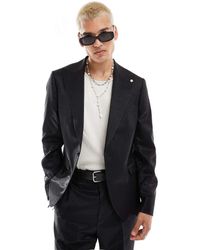 Twisted Tailor - Chaqueta De Traje Negra Efecto Purpurina De Corte Slim De (Parte De Un Conjunto) - Lyst