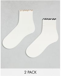 & Other Stories - 2-pack Socks With Frill Hem Detail - Lyst