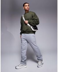 ASOS - – hochwertige, gerade geschnittene jogginghose aus schwerem stoff - Lyst