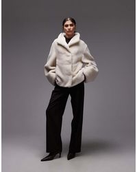 & Other Stories - Pure Wool Faux Fur Jacket - Lyst