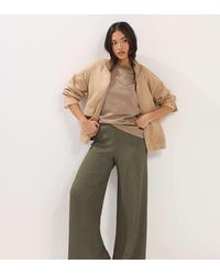 PixieGirl - Petite Textured Wide Leg Trousers - Lyst